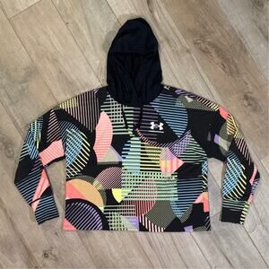 Under Armour Women's Rival Terry Geo Print Hoodie XL athletic top